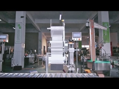 Kundengebundene Aufkleber-Applikatorn-Maschine PLC-on-line-Steuerung 380W des Bildschirm- flache