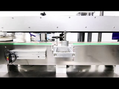 Flachflaschenumwicklung um die Etikettiermaschine